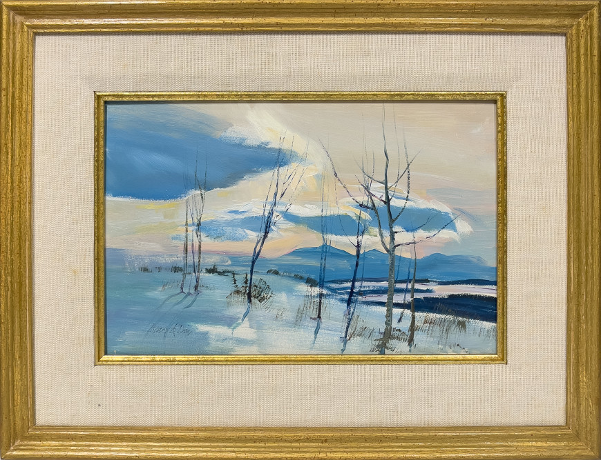 Twilight Winter Sky, Charlevoix, Que.