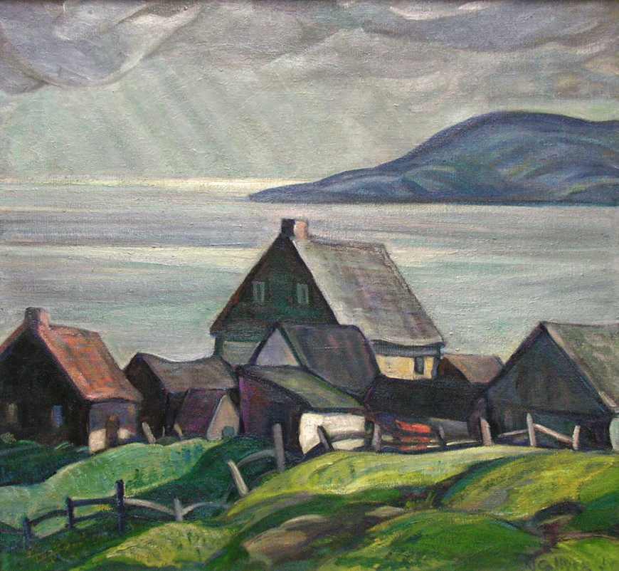 Afternoon, the Village of Cap-à-l'Aigle Overlooking the St. Lawrence River