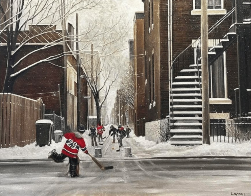 <span class="artist"><strong>Laurie Campbell</strong></span>, <span class="title"><em>C'est le but!</em>, 2025</span>