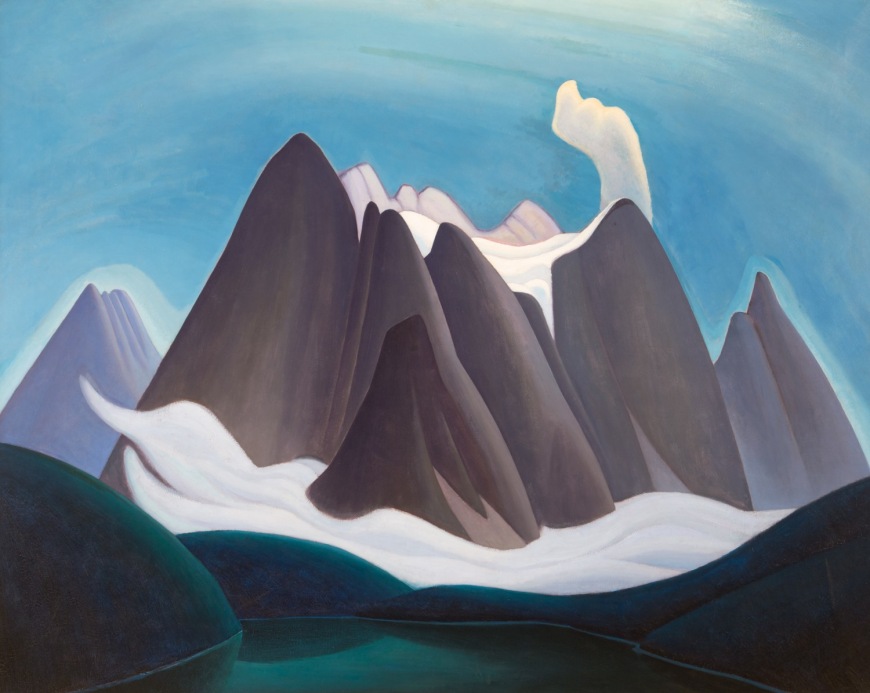 <span class="artist"><strong>Lawren S. Harris</strong></span>, <span class="title"><em>Mountain Form IV (Rocky Mountain Painting XIV)</em>, 1927</span>