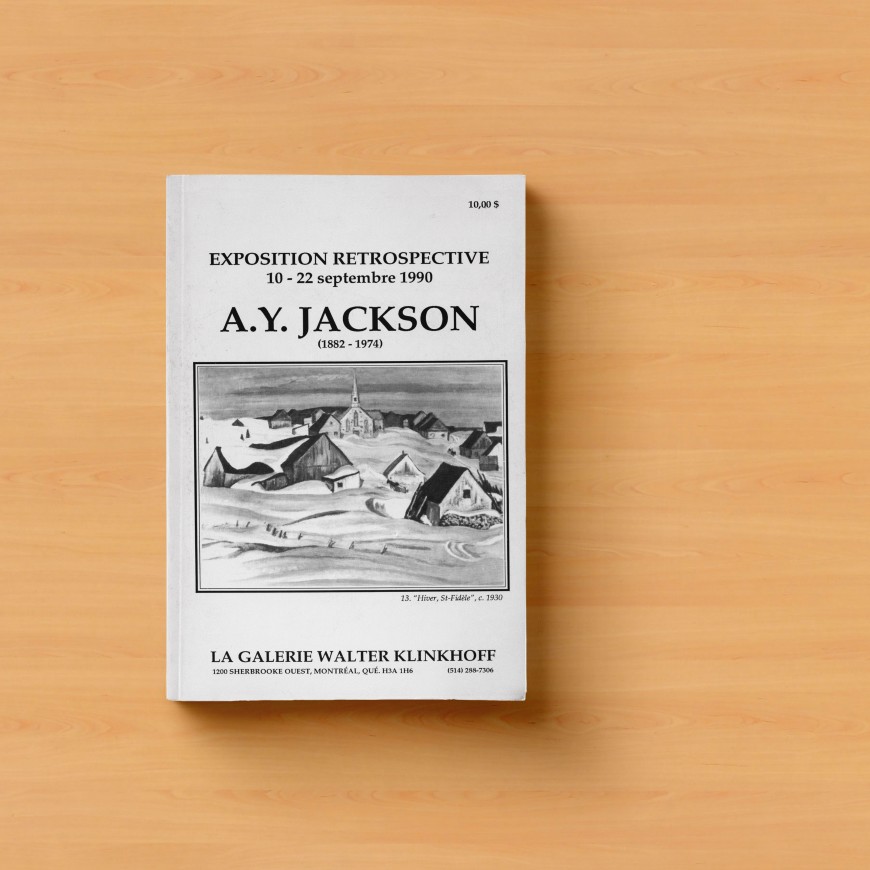 <p>AY Jackson Exhibition Catalog Cover</p>