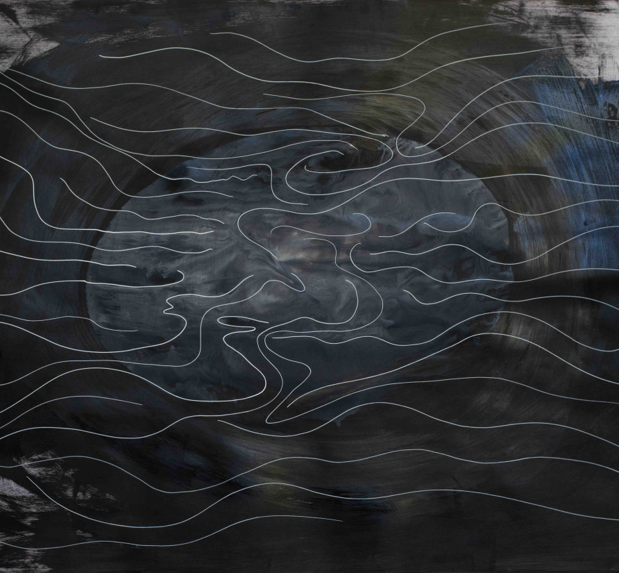 Pablo Reinoso, Labyrinthe 12, 2020, acrylic on paper, dimensions: 74.7 cm x 110 cm (unframed); 79.5 cm x L. 112.5 cm (framed)