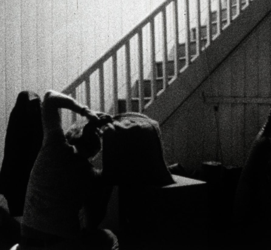 Still from Barry Flanagan, the works, (1969), 16mm film, 15mins. 53 seconds.