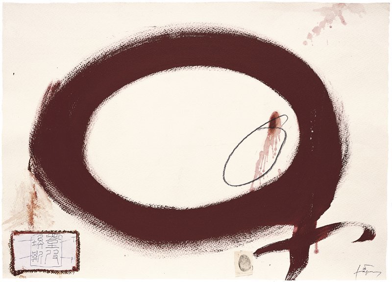 <strong>Antoni Tàpies</strong>, <em>Cercle rogenc / Reddish circle</em>, 2004