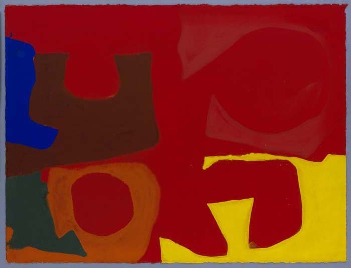 <strong>Patrick Heron</strong>, <em>Four Square Complex (Reds with Lemon)</em>, May 1968