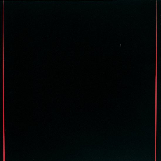 <strong>Ian Davenport</strong>, <em>Untitled Tip Painting: black/red/black</em>, 2003