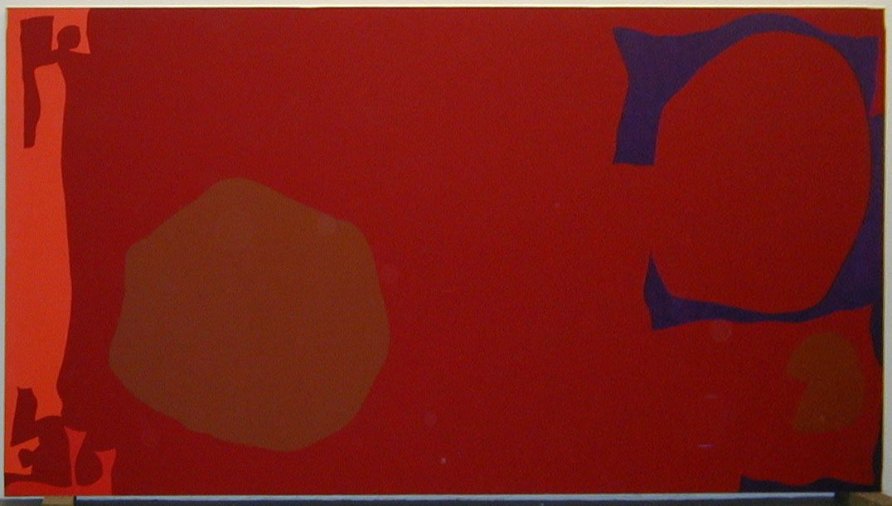 <strong>Patrick Heron</strong>, <em>Dark Red with Venetian, Violet and Two Scarlets : 1969 PH.69/O/15</em>, 1969