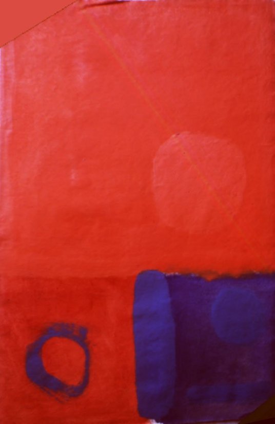 <strong>Patrick Heron</strong>, <em>Red in Red (Vertical) with Blues : July 1961 PH.61/O/26</em>, 1961