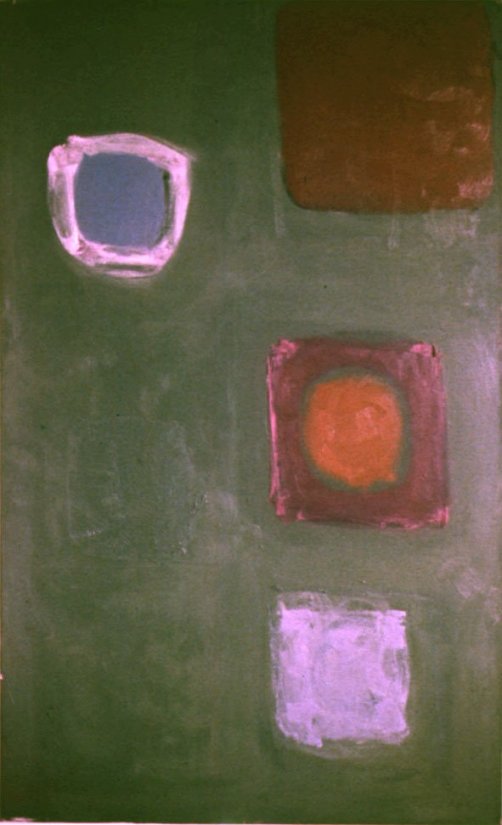 <strong>Patrick Heron</strong>, <em>Squares on Dull Green : January 1960 PH.60/O/01</em>, 1960