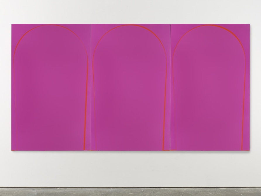 Poured Painting: Magenta, Orange, Magenta