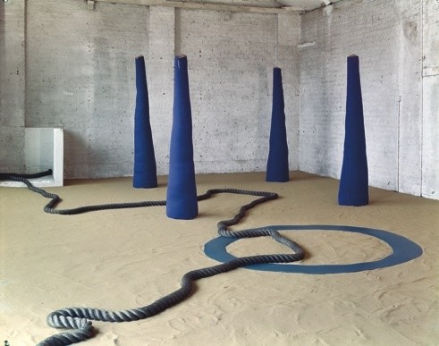 4 casb 2 '67, ringl 1 '67, rope (gr 2 sp 60) 6 '67, one space sand sculpture '67 (1967)