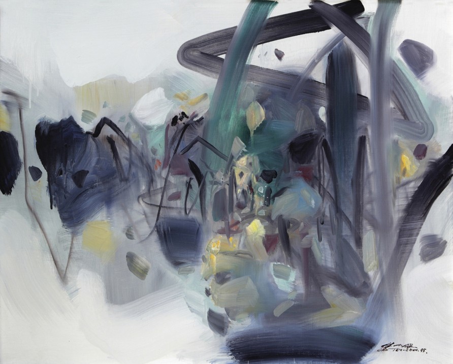 <span class="artist"><strong>Chu Teh-Chun</strong></span>, <span class="title"><em>Langage</em>, 1995</span>