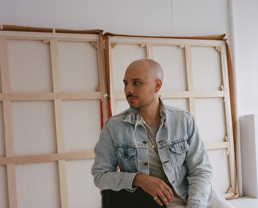 Portrait of Landon Metz in his New York studio