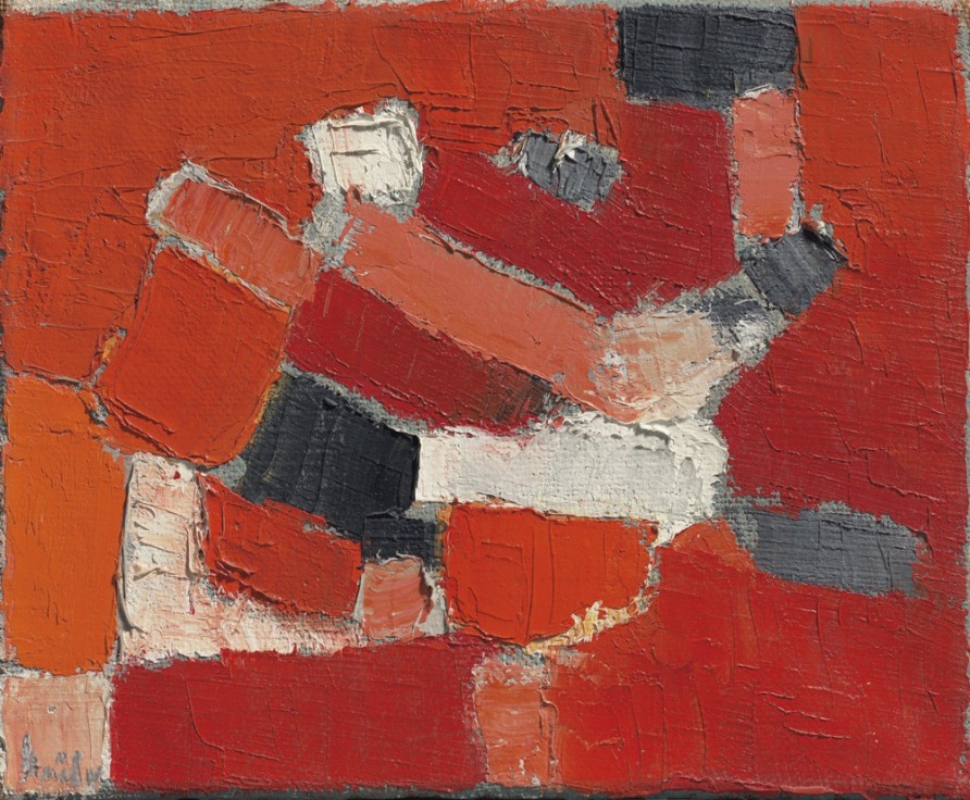 <span class="artist"><strong>Nicolas de Staël</strong></span>, <span class="title"><em>Composition</em>, 1949</span>