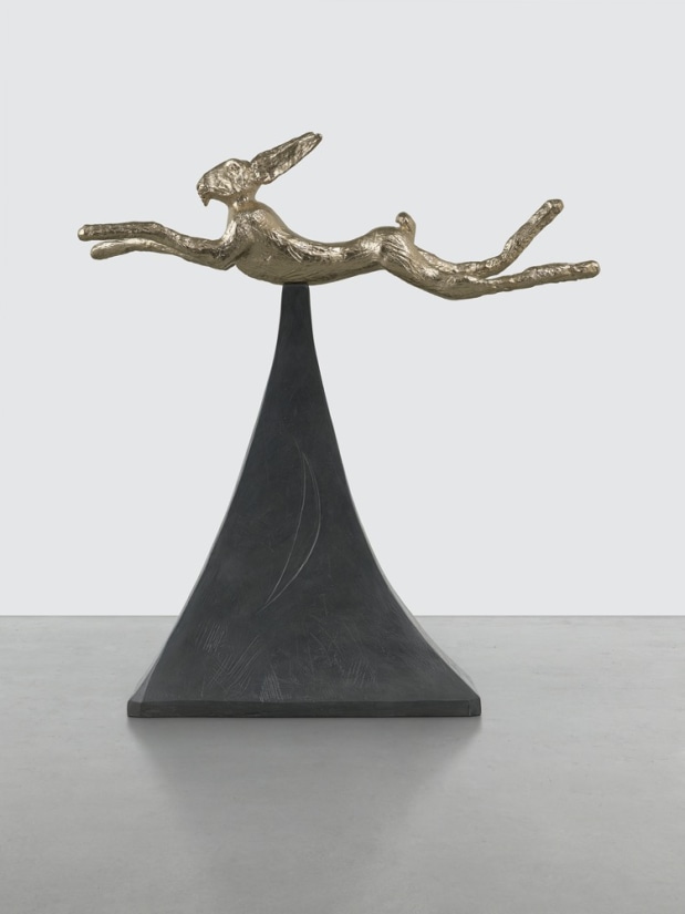 <span class="artist"><strong>Barry Flanagan</strong></span>, <span class="title"><em>Moon Gold Hare</em>, 2008</span>