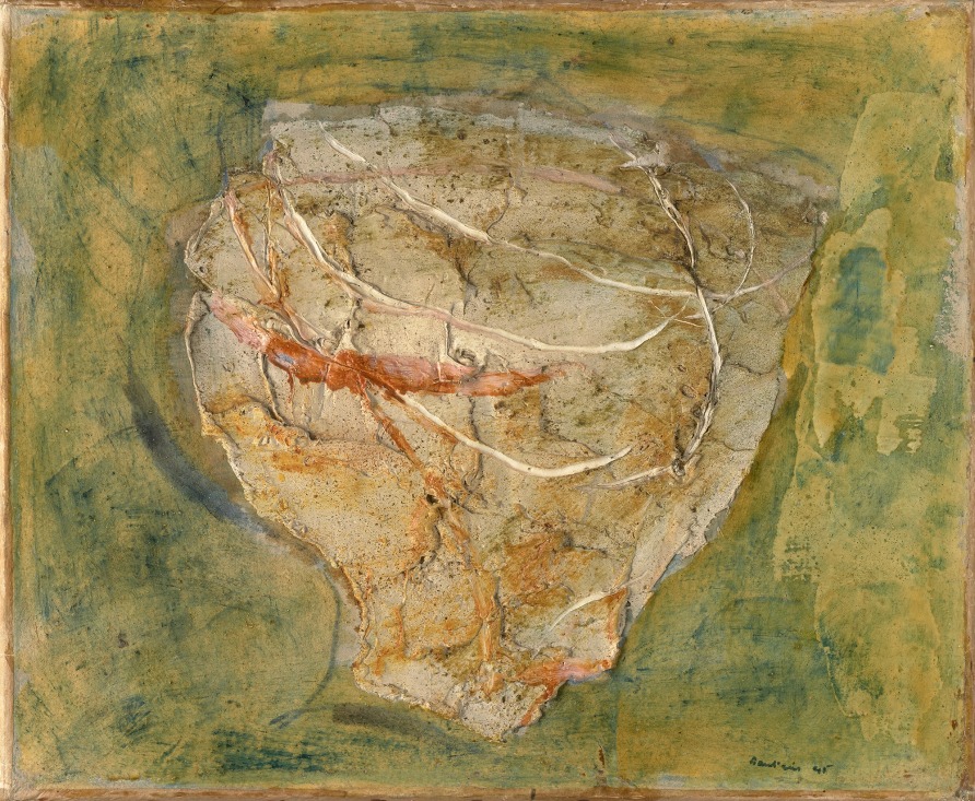 <span class="artist"><strong>Jean Fautrier</strong></span>, <span class="title"><em>Otage</em>, 1943</span>