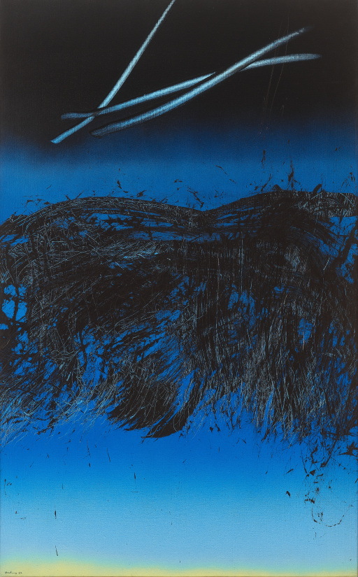 <span class="artist"><strong>Hans Hartung</strong></span>, <span class="title"><em>T1982–R18</em>, 1982</span>