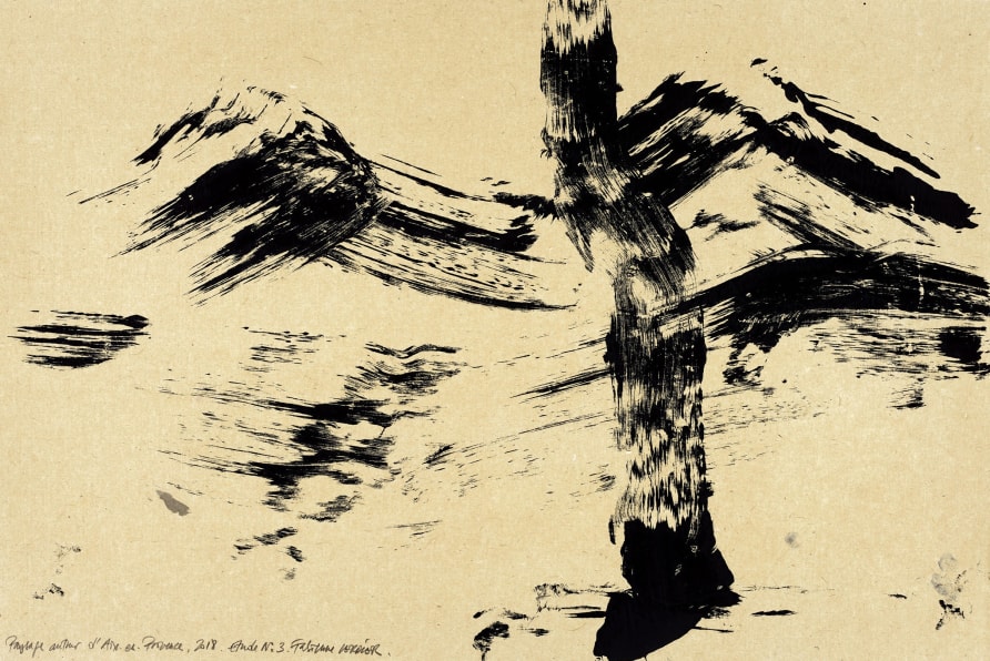 <span class="artist"><strong>Fabienne Verdier</strong></span>, <span class="title"><em>Paysage autour d’Aix-en-Provence, étude no.3</em>, 2018</span>