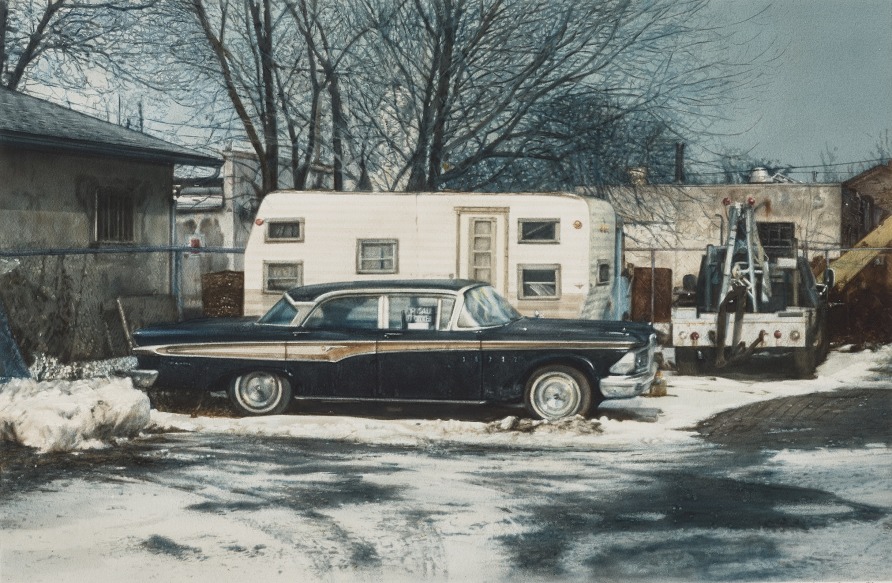 Edsel in the Snow