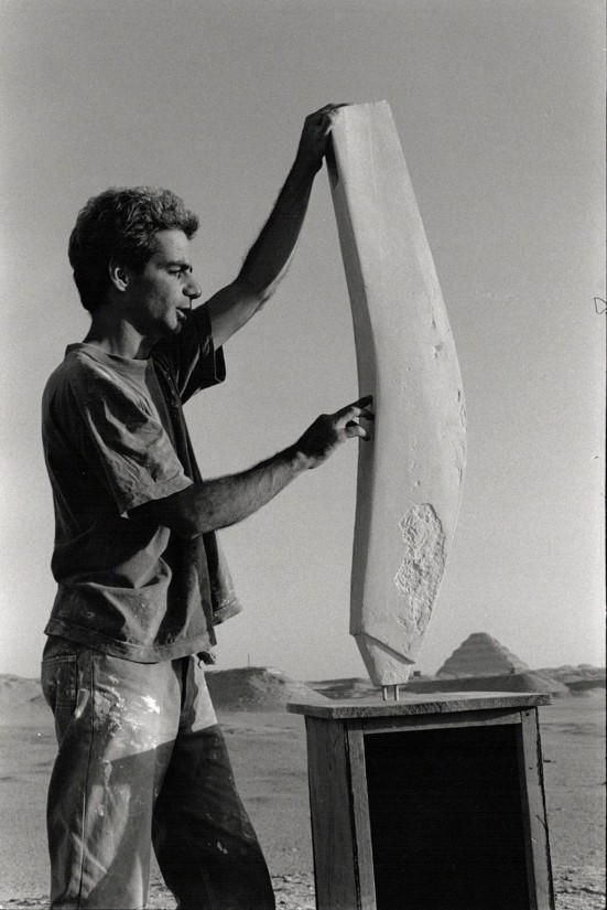The artist in Egypt, 1996