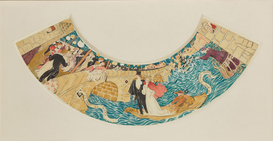 <span class="artist"><strong>Maurice Denis</strong></span>, <span class="title"><em>Au Pont du Nord un bal était donné</em>, 1894</span>