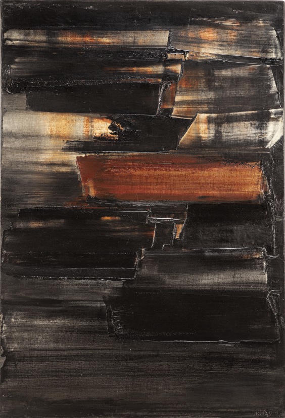 <span class="artist"><strong>Pierre Soulages</strong></span>, <span class="title"><em>Peinture 130 x 89 cm, 8 Juin 1959</em>, 1959</span>