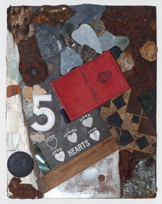 <strong>Peter Blake</strong>, <em>Hearts (in homage to Kurt Schwitters)</em>, 2010