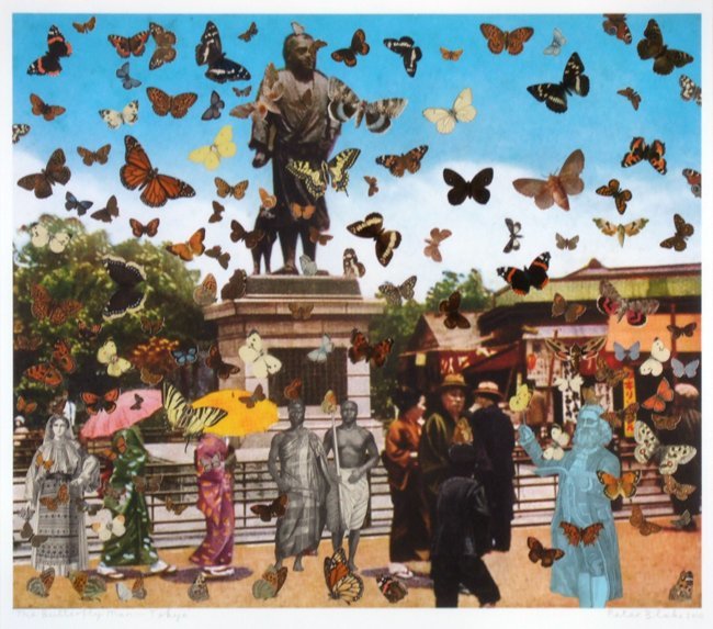 <strong>Peter Blake</strong>, <em>The Butterfly Man - Tokyo (in homage to Damien Hirst)</em>, 2010