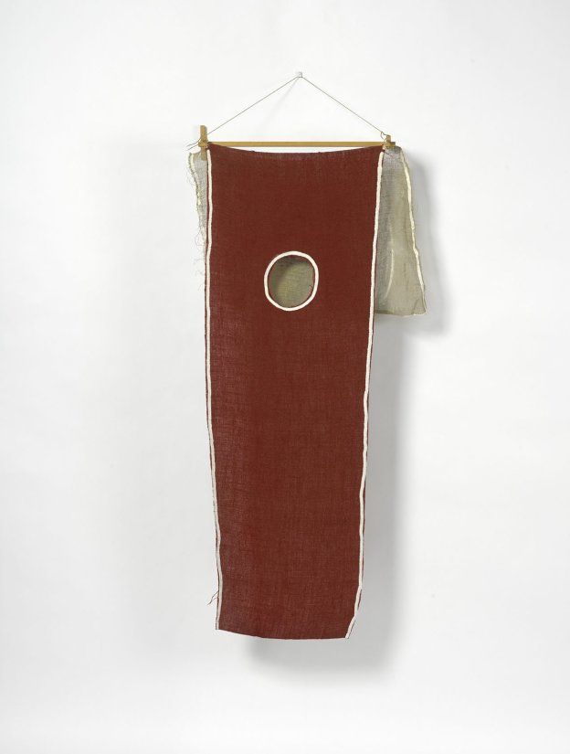 Untitled (red wall hanging)