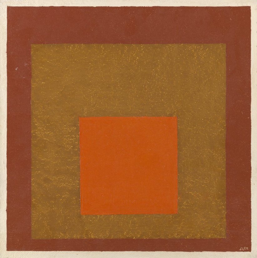 <strong>Josef Albers</strong>, <em>Study for Homage to the Square: 'Signal'</em>, 1954