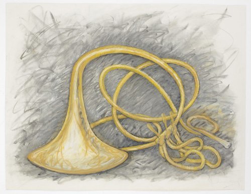 <strong>Oldenburg / van Bruggen</strong>, <em>French Horn, Unwound, Horn Against Ground</em>, 2001