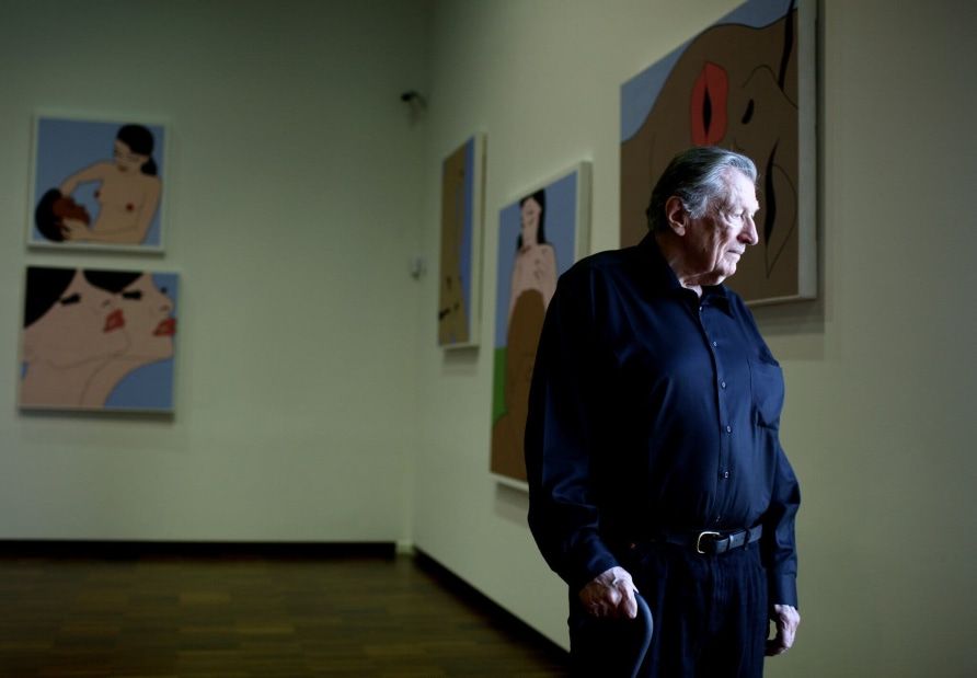 John Wesley at his retrospective exhibit at the Venice Biennale in 2009. Photographer: Todd Heisler/The New York Times
