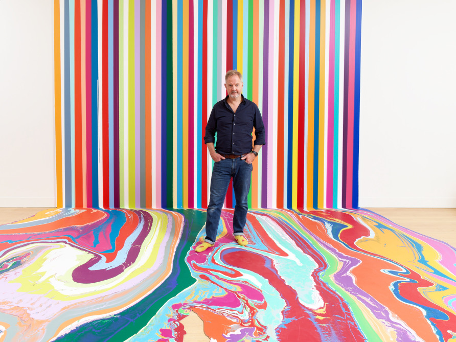 Ian Davenport discusses the challenges and origins of the most ambitious exhibition of his career to date