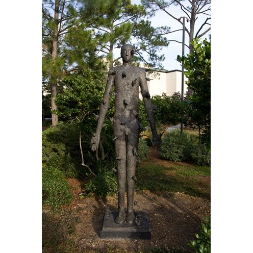 Mimmo Paladino, Caduto a ragione, bronze © New Orleans Museum of Art