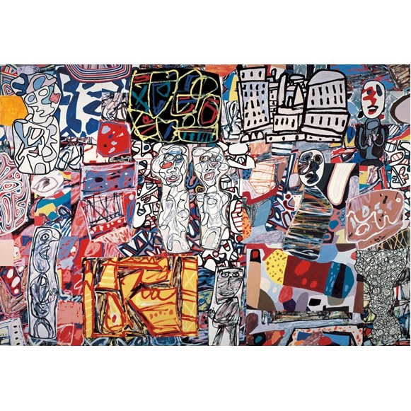 Mêle moments, 1976, Acrylic and collage on paper mounted on canvas, Private Collection, Foto: Photograph courtesy Pace Gallery, © 2015, ProLitteris, Zurich 