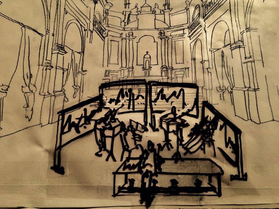 Verdier S Studio Sketch Of Chapelle De La Visitation