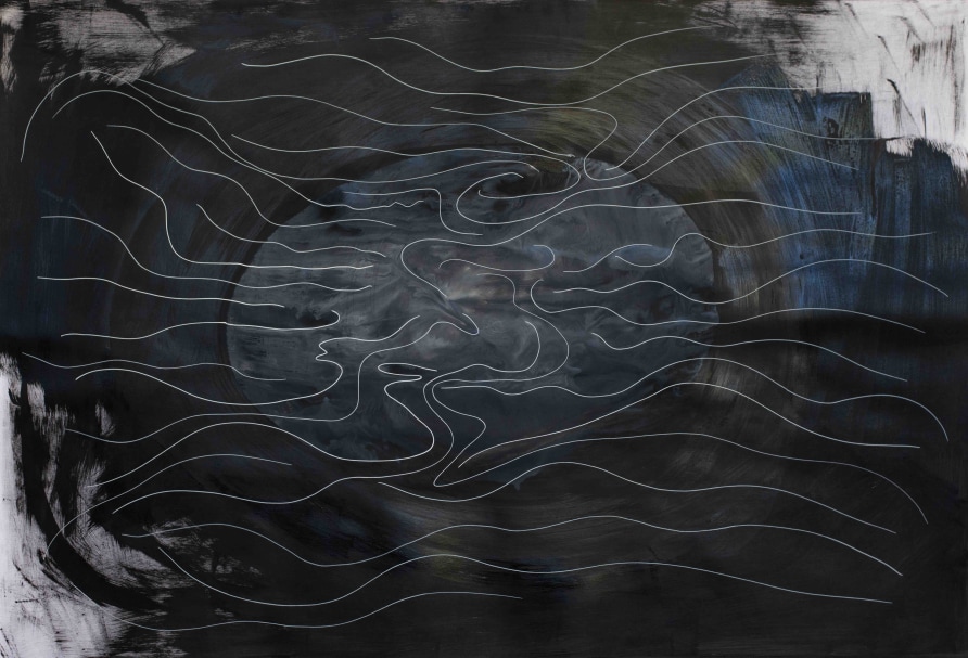 Pablo Reinoso, Labyrinthe 12, 2020, acrylic on paper, dimensions: 74.7 cm x 110 cm (unframed); 79.5 cm x L. 112.5 cm (framed)