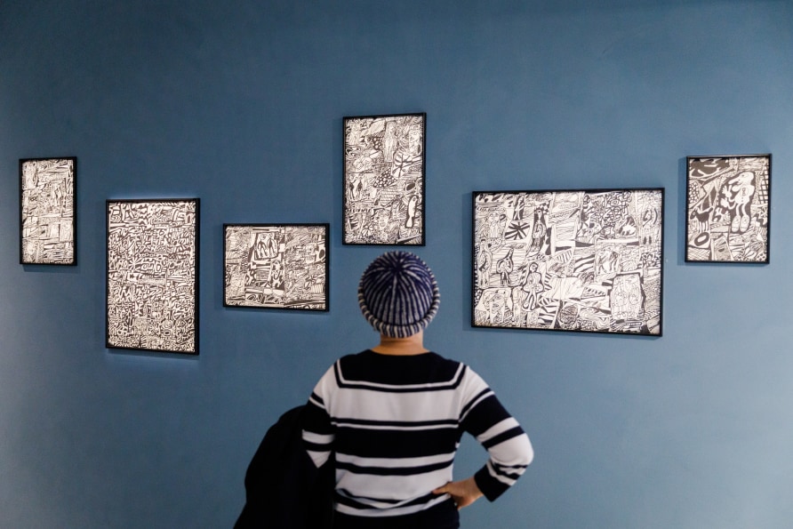 'Jean Dubuffet: Brutal Beauty' Installation view Barbican Art Gallery, 17 May – 22 August 2021 ©Tristan Fewings / Getty Images