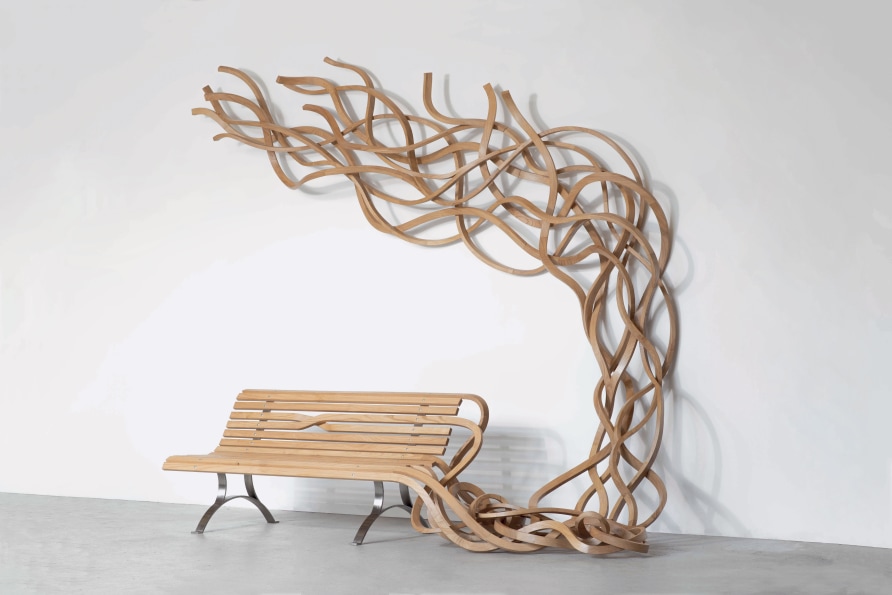 Pablo Reinoso, Curly Bench, 2019. © Rodrigo Reinoso © ADAGP, 2022