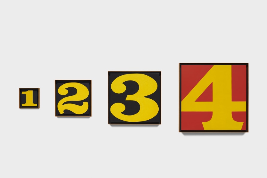 Robert Indiana, Exploding Numbers, 1964. Photo: Courtesy of Tom Powel Imaging, New York; Artwork: © Morgan Art Foundation Ltd./Artists Rights Society (ARS), NY