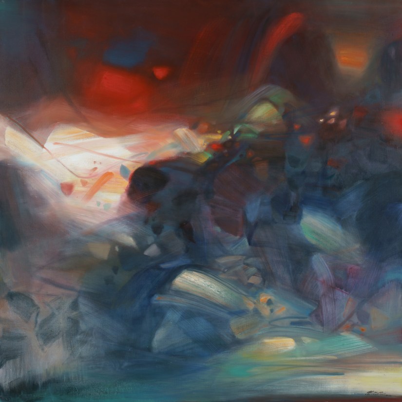Chu Teh-Chun, Le point du jour, 1988-89. © ADAGP 2023 © Fondation CHU Teh-Chun