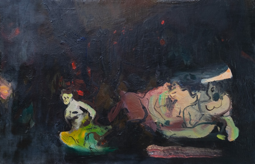 Chu Teh-Chun, Sans Titre (Personnages), 1955. © Adagp, Paris, 2024 © Fondation CHU Teh-Chun