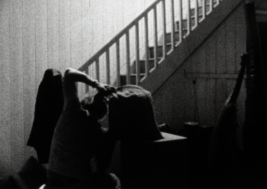 Still from Barry Flanagan, the works, (1969), 16mm film, 15mins. 53 seconds.