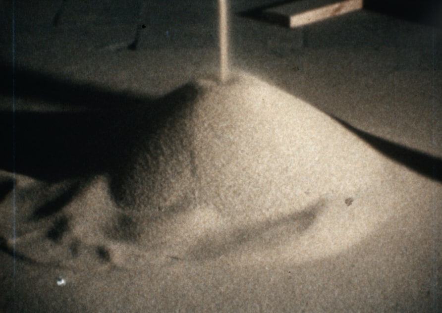 Still from Barry Flanagan, the works, (1969), 16mm film, 15mins. 53 seconds.