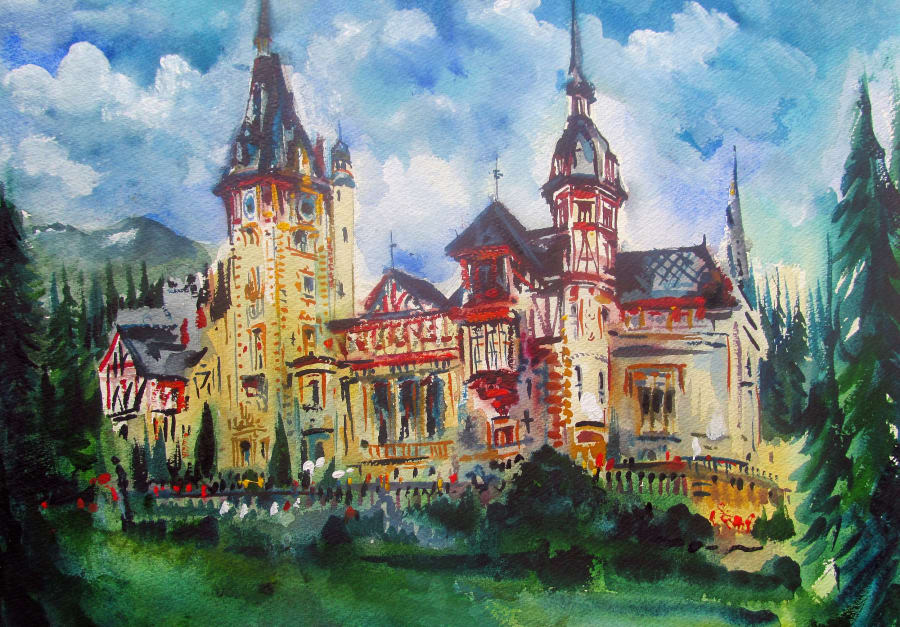 Peleș Castle near Sinaia, Romania