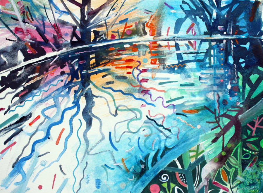 River Brent Late Afternoon