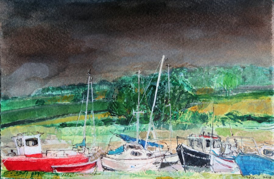 Summer, Dark Skies at Alnmouth
