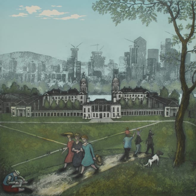 Greenwich Park - Spring, after Bruegel