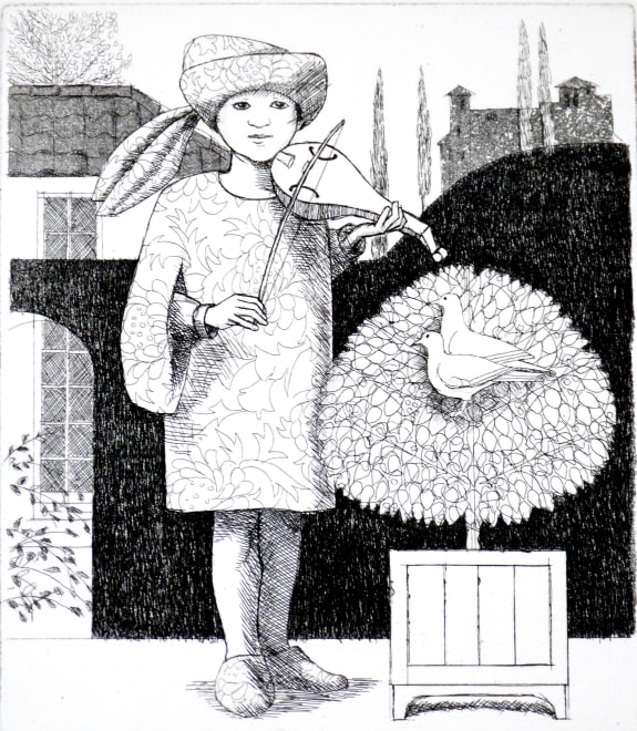 Boy with rebec