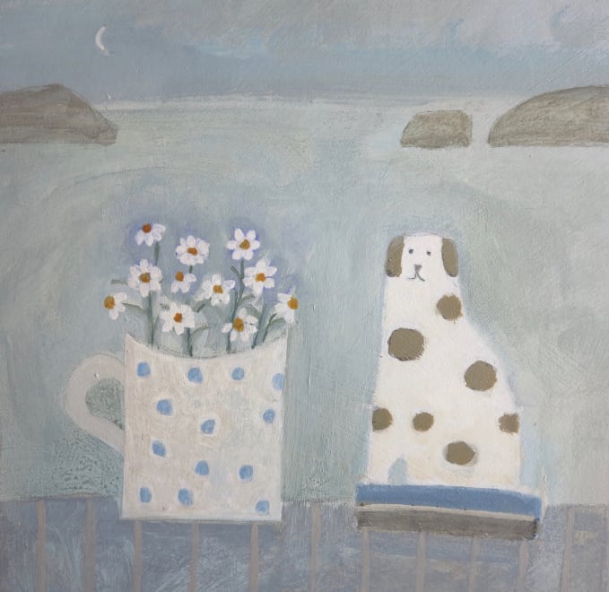 Daisies and Spotted Dog